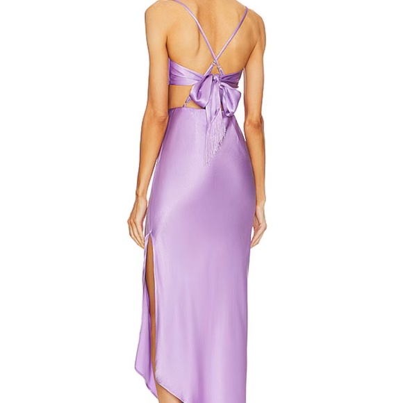 Revolve Michael Costello Purple Satin - Picture 2 of 4